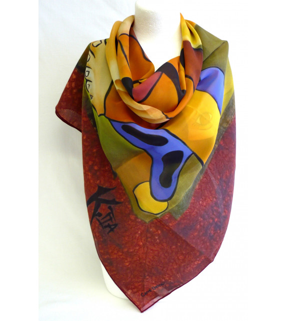 Foulard (90x90) "Amor Amor" de K.Tia