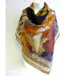 Scarf (90x90)  "Affiches" by MUCHA