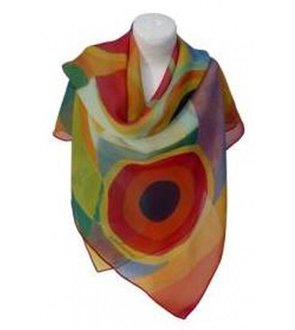 Foulard (90x90) "Joie de vivre" de DELAUNAY