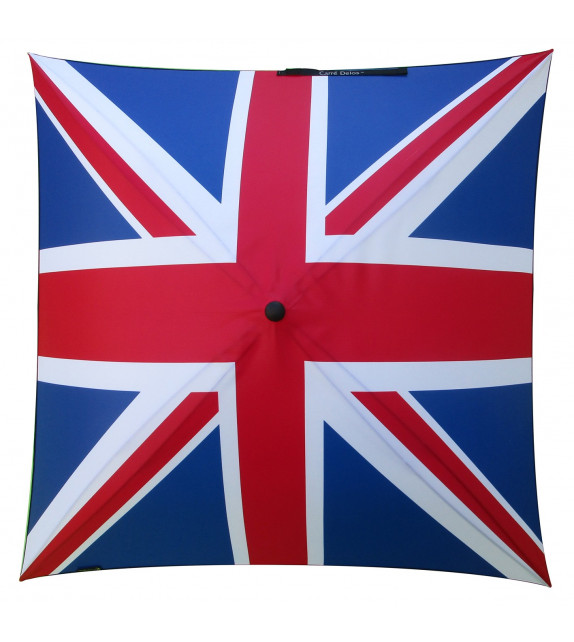 Parapluie / ombrelle Carré Delos  "Drapeau Britanique" union flag jack
