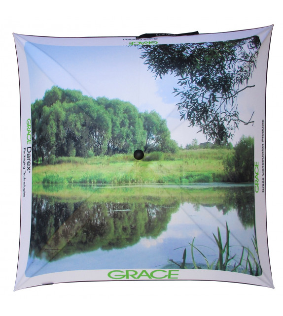 Advertising umbrella for "GRACE Darex"