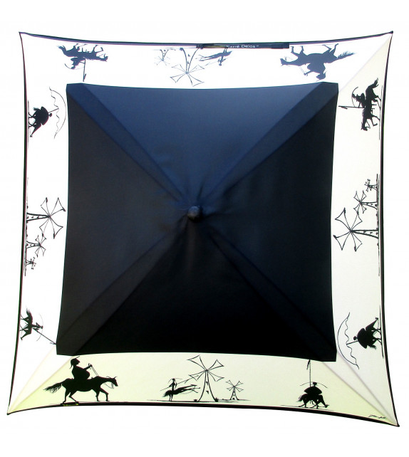 Couverture de parapluie / ombrelle Carré Delos "Don Quichotte" de Jean Arthur DEL MORAL