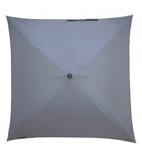 Couverture de parapluie  Carré Delos : "Uni gris plomb"