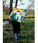 Parapluie / ombrelle Carré Delos  "Les jonquilles" par Jean Lacalmontie