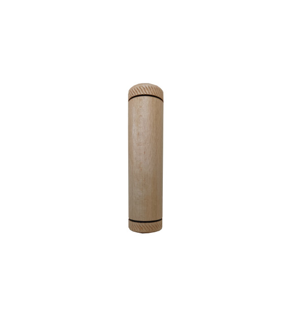 Handles cylindrical black wooden