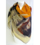 Foulard mousseline polyester (90x90) "Europe" de Christiane CASENEUVE