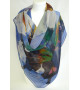 Scarf (90x90) "Le papillon" by Anne LAROSE